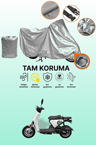 dokaca غطاء محرك متوافق مع يوكي QM50QT-6E سنوبي، غطاء واقي، رمادي اللون
