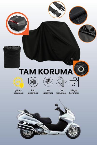 dokaca غطاء حماية أسود متوافق مع حقيبة الخلفية من هوندا FJS 600 Silverwing ABS