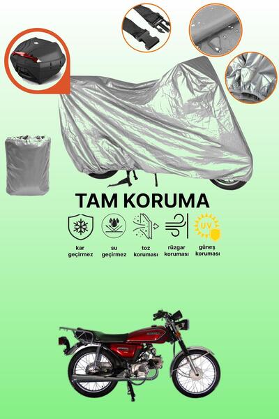 dokaca Gray Rear Bag Compatible Mondial 100 Ugk Compatible Motorcycle Cover, ...