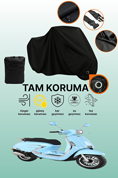 dokaca Black Lock Compatible Rks Bitter 50 Compatible Motorcycle Tarpaulin, P...