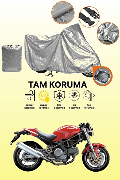 dokaca غطاء محرك متوافق مع دراجة دوكاتي مونستر 620ie باللون الرمادي، غطاء واقي