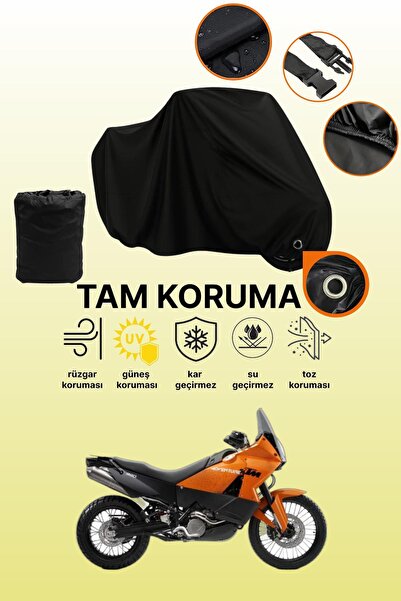 dokaca قماش دراجة نارية متوافق مع KTM 990 Adventure متوافق مع القفل الأسود