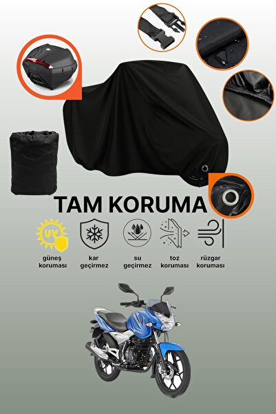 dokaca غطاء دراجة نارية متوافق مع Bajaj Discover 150 S، غطاء واقي أسود متوافق...