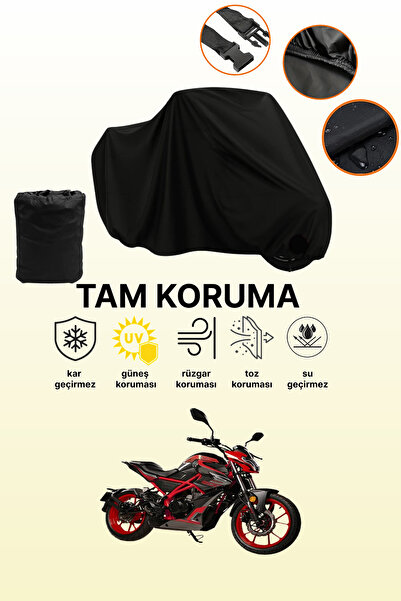 dokaca غطاء محرك موتولوكس دريفت 200 أسود متوافق، غطاء واقي، غطاء دراجة نارية