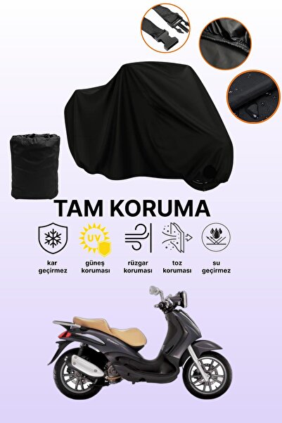 dokaca غطاء محرك متوافق مع بياجيو بيفرلي 250 باللون الأسود، غطاء واقي، غطاء د...