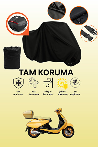 dokaca حقيبة خلفية سوداء متوافقة مع يوكي جيلاتو 125، غطاء دراجة نارية متوافق،...