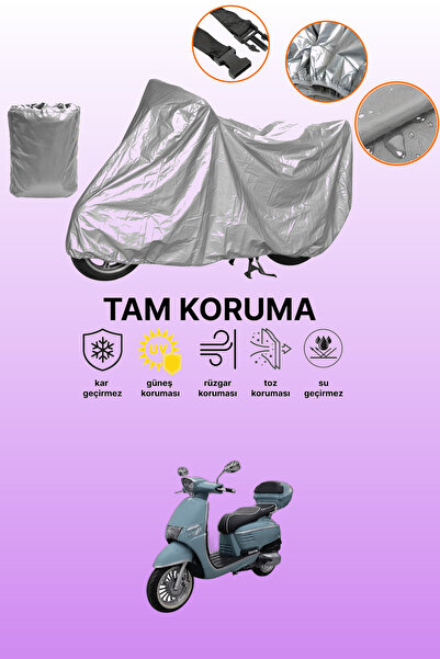 dokaca غطاء دراجة نارية رمادي متوافق مع كراول موتور ريجيل 125، غطاء واقي، غطاء محرك