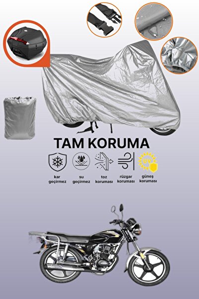 dokaca Gray Rear Bag Compatible King Motor Kr-100-2A Compatible Motor Tarpaul...