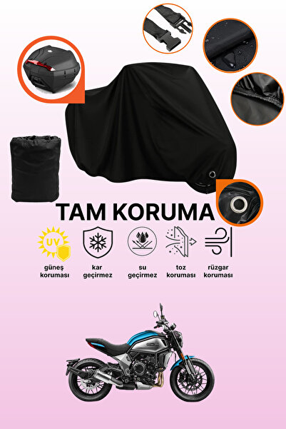 dokaca حقيبة خلفية سوداء متوافقة مع CFmoto 700CL-X، غطاء دراجة نارية متوافق م...