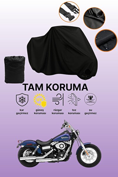 dokaca غطاء محرك متوافق مع دراجة هارلي-ديفيدسون داينا ستريت بوب FXDBA باللون ...