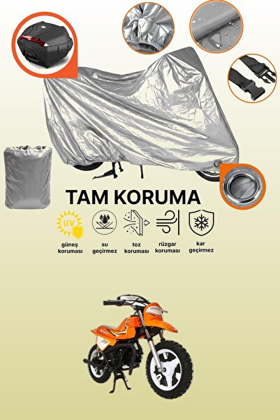 dokaca Gray Rear Bag and Lock Compatible Kanuni Mini 50 Compatible Motorcycle...