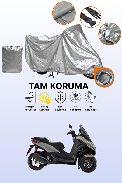 dokaca Grey Compatible with Piaggio Mp3 300 Compatible Engine Tarpaulin