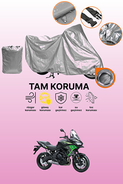 dokaca Gray Lock Compatible Kawasaki Kle 650 Versys Compatible Motorcycle Cov...