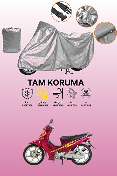 dokaca Gray Kanuni Elite 110 Compatible Motorcycle Cover, Protective Cover, M...