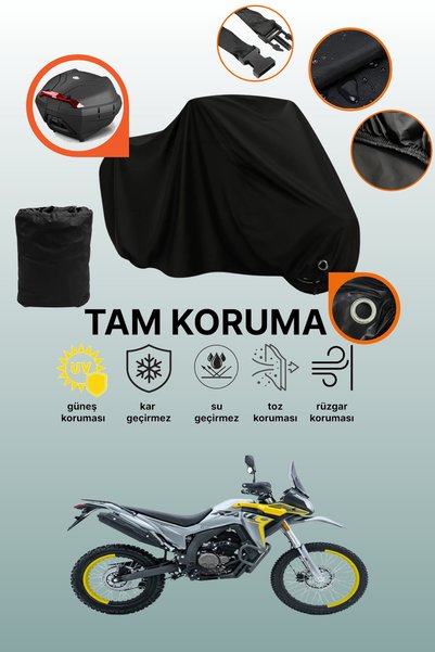 dokaca Black Lock and Tail Bag Compatible Voge 250 Rally Compatible Motorcycl...