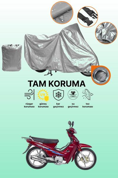 dokaca Gray Lock Compatible Kanuni Cup 100 Compatible Motorcycle Cover, Prote...