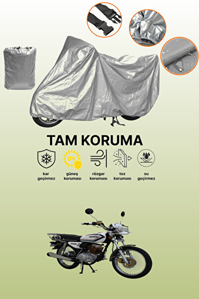 dokaca Gray Motolux Mz46 t Compatible Motorcycle Cover, Protective Cover, Mot...