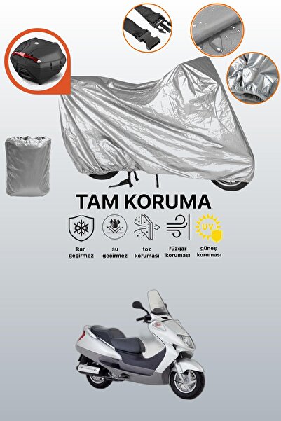 dokaca حقيبة خلفية رمادية متوافقة مع هوندا FES 250 فورسايت، غطاء محرك متوافق،...