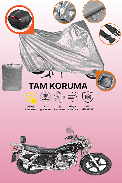 dokaca قفل رمادي وحقيبة خلفية متوافقة مع Arora AR 150-A، غطاء حماية للدراجات ...