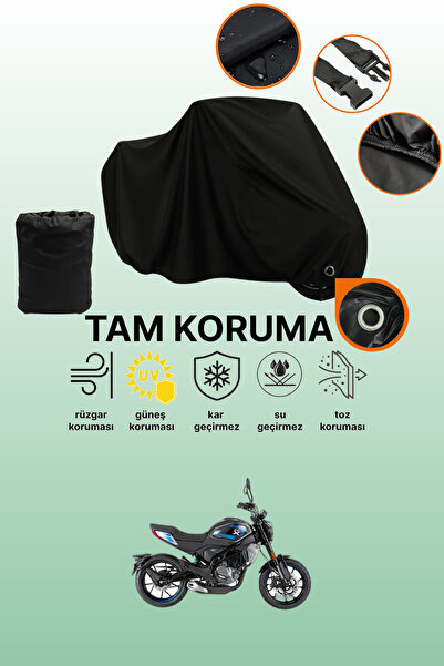 dokaca غطاء دراجة نارية متوافق مع CFmoto 250CL-X، غطاء واقي أسود اللون