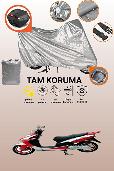 dokaca Gray Lock and Tail Bag Compatible Mondial 151 Rs Compatible Motorcycle...