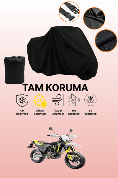 dokaca Black Husqvarna Supermoto 701 Compatible Engine Cover, Protective Cove...