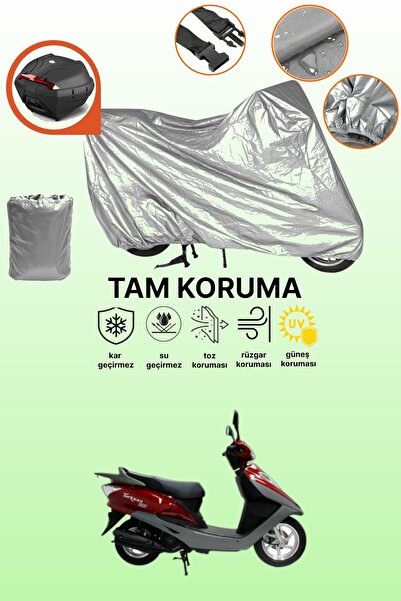 dokaca حقيبة خلفية رمادية متوافقة مع مونديال 125 NT، غطاء محرك متوافق مع اللو...