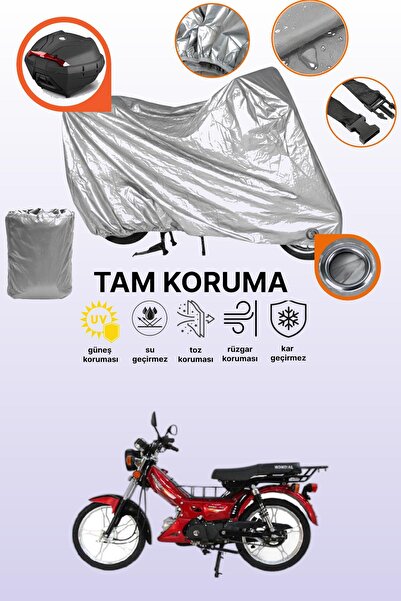 dokaca Gray Lock and Tail Bag Compatible Mondial 100 Hyena Compatible Motorcy...