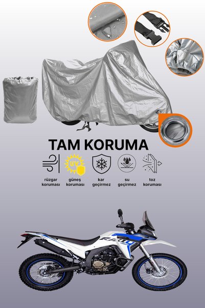 dokaca Gray Lock Compatible Voge 300 Rally Compatible Motorcycle Cover, Prote...