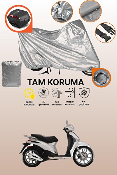 dokaca غطاء دراجة نارية متوافق مع بياجيو ليبرتي 200 مع قفل رمادي وحقيبة خلفية...