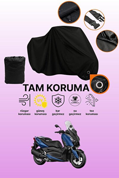 dokaca قماش دراجة نارية متوافق مع ياماها X-Max 250 متوافق مع قفل أسود