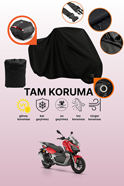 dokaca Black Lock and Tail Bag Compatible Rks Reale 125X Compatible Motorcycl...