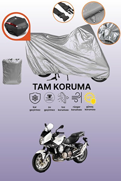 dokaca Gray Rear Bag Compatible Aprilia Mana 850 Gt Abs Compatible Motorcycle...