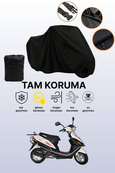 dokaca حقيبة خلفية سوداء وقفل غير متوافقة مع قماش دراجة نارية متوافق مع كوبيا...