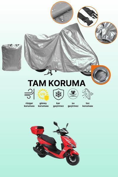 dokaca Gray Lock Compatible Kuba Pesaro 125 X Compatible Motorcycle Cover, Pr...