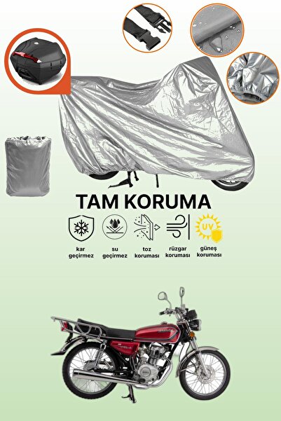 dokaca Gray Rear Bag Compatible Mondial 100 Masti Compatible Motorcycle Cover...
