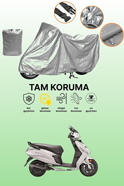 dokaca غطاء دراجة نارية متوافق مع Gray Hero Dash LX 110، غطاء واقي، غطاء محرك