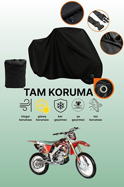 dokaca غطاء دراجة نارية متوافق مع أباتشي 4V كروس، غطاء واقي أسود اللون