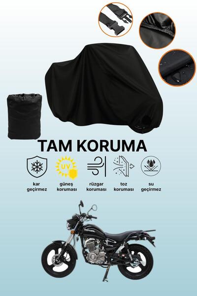 dokaca Black Mondial Vulture I-E Compatible Motorbike Tarpaulin, Protective C...