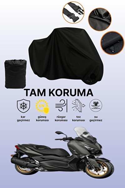 dokaca حقيبة خلفية سوداء وقفل غير متوافقة مع ياماها X-Max 250 Tech Max المتوا...