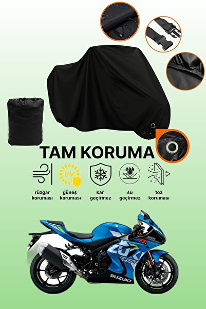 dokaca قماش دراجة نارية متوافق مع سوزوكي GSX-R 1000 متوافق مع قفل أسود