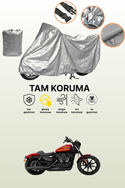 dokaca غطاء دراجة نارية رمادي اللون من هارلي-ديفيدسون سبورتستر آيرون 1200، غطاء واقي، غطاء للمحرك