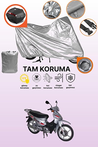 dokaca Gray Lock and Tail Bag Compatible Mondial 100 Km Compatible Motorcycle...