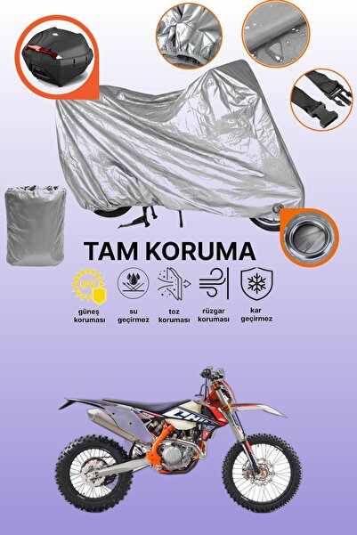 dokaca حقيبة خلفية وقفل باللون الرمادي متوافقة مع KTM 450 EXC-F Six Days، غطا...