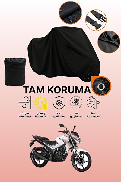 dokaca Black Lock Compatible Rks Titanium 220 Compatible Motorcycle Tarpaulin...
