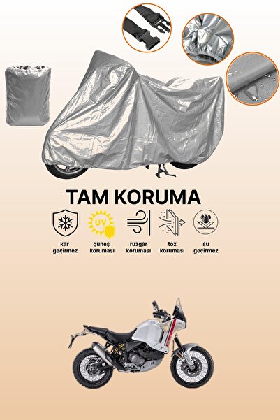 dokaca غطاء دراجة نارية رمادي متوافق مع دوكاتي ديزرت إكس، غطاء واقي، غطاء للمحرك