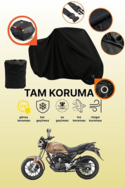 dokaca غطاء دراجة نارية متوافق مع هيرو إكس بلس 200 تي، غطاء واقي أسود متوافق ...