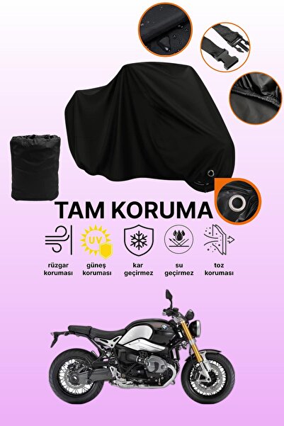 dokaca Black Lock Compatible Bmw R Nine t Compatible Motorcycle Tarpaulin, Pr...