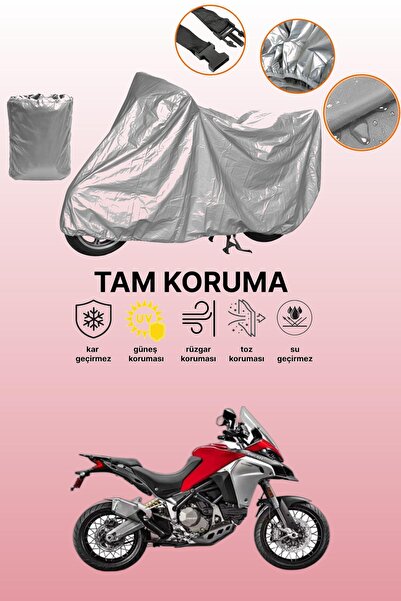 dokaca غطاء دراجة نارية رمادي اللون من دوكاتي مولتيسترادا 1200 متوافق مع الدر...