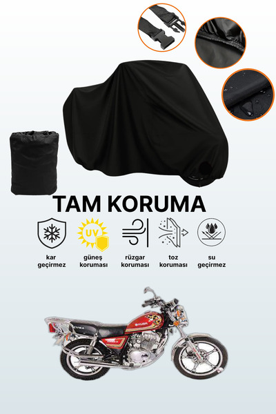 dokaca Black Kuba Kb150-9 Compatible Engine Cover, Protective Cover, Motorcyc...